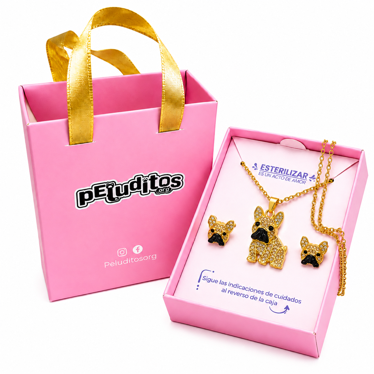 Conjunto Bulldog Francés dorado