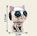 Charm gato ojos azules