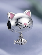Charm Gato con pez