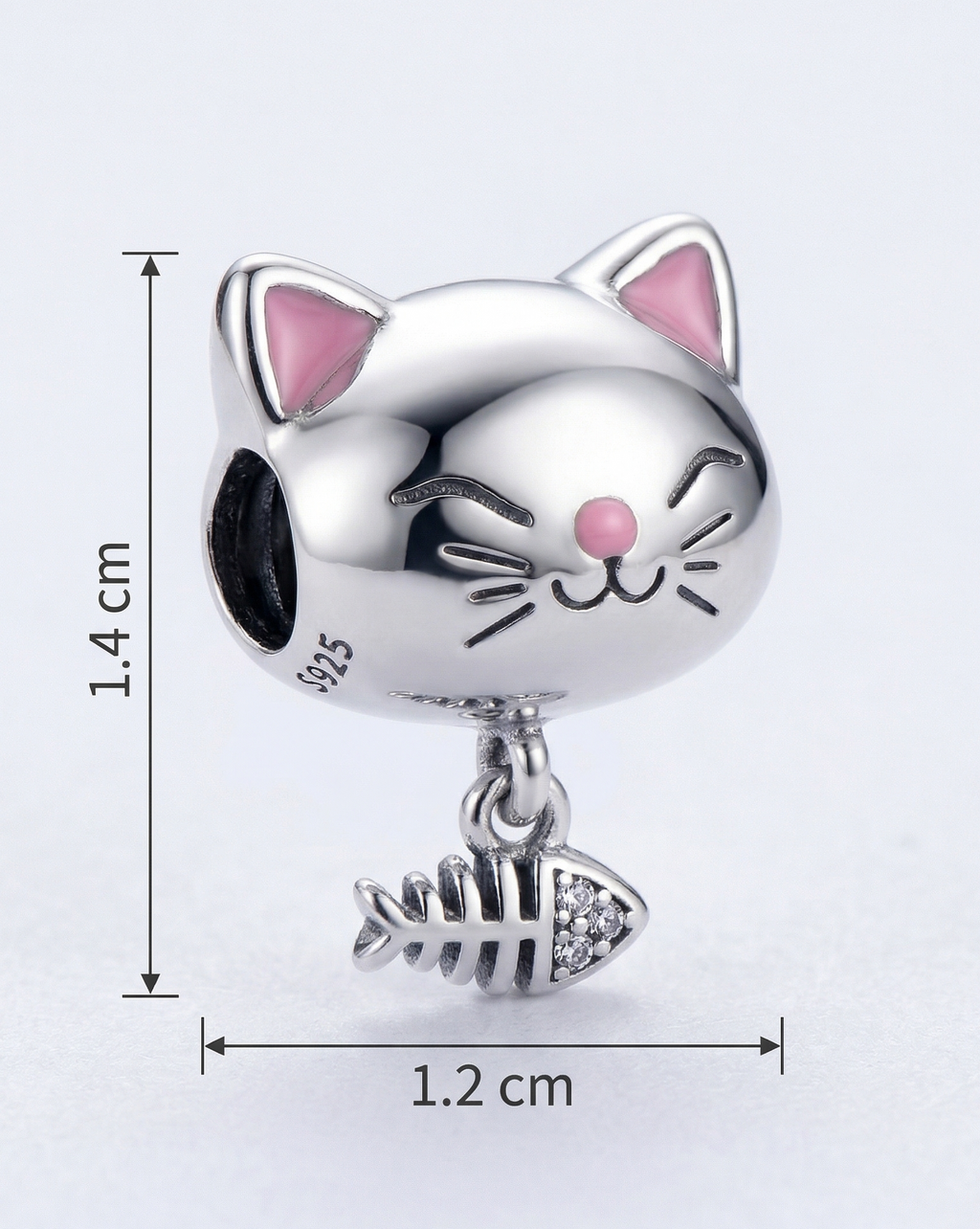 Charm Gato con pez