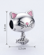 Charm Gato con pez