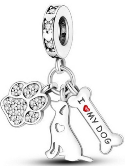 Charm "I ❤️ MY DOG" – Elegancia y Devoción en Cada Detalle