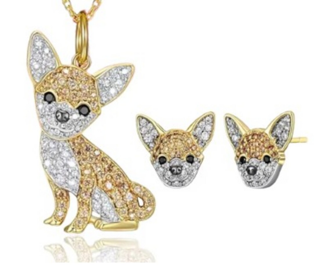 Conjunto Pinscher-Chihuahua Dorado