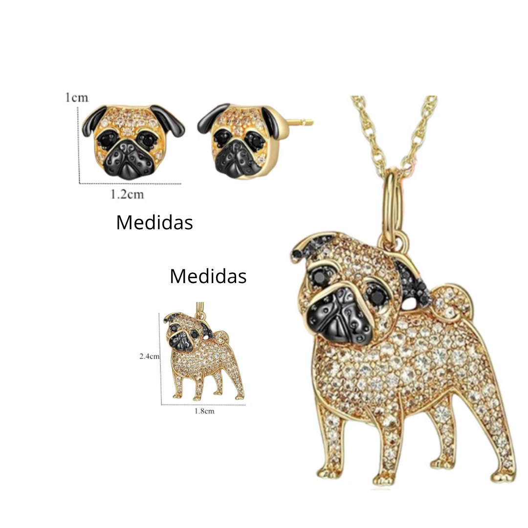 Conjunto Pug Dorado