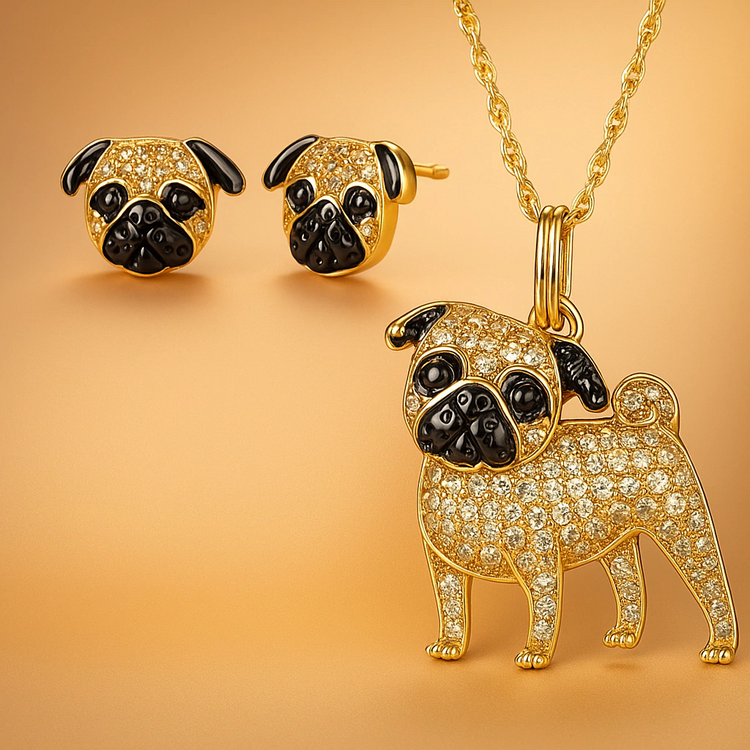 Conjunto Pug Dorado