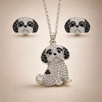 Conjunto Shih Tzu plateado