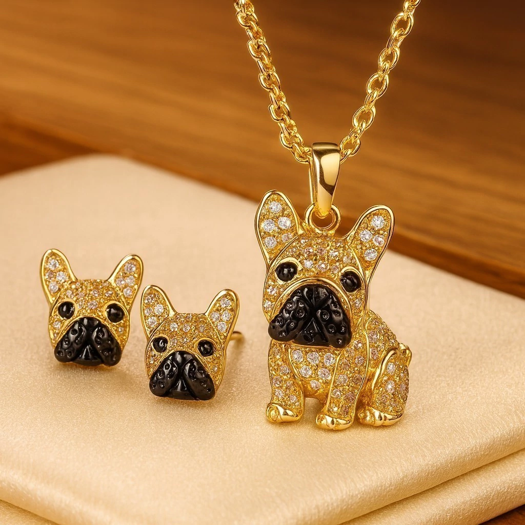 Conjunto Bulldog Francés dorado