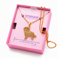 Dije + Cadena Golden Retriever