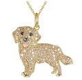 Dije + Cadena Golden Retriever