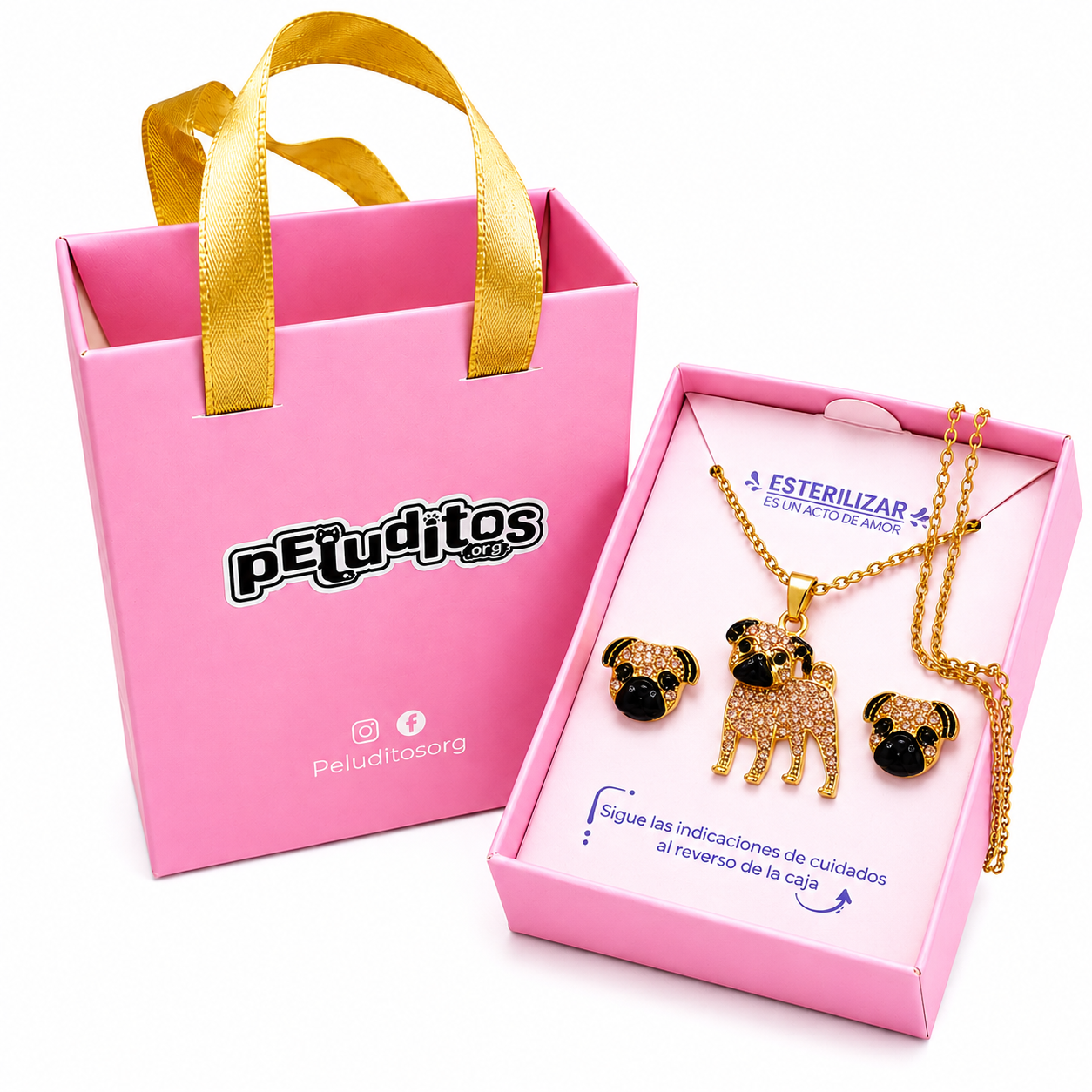 Conjunto Pug Dorado