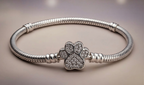 Pulsera pata plateada