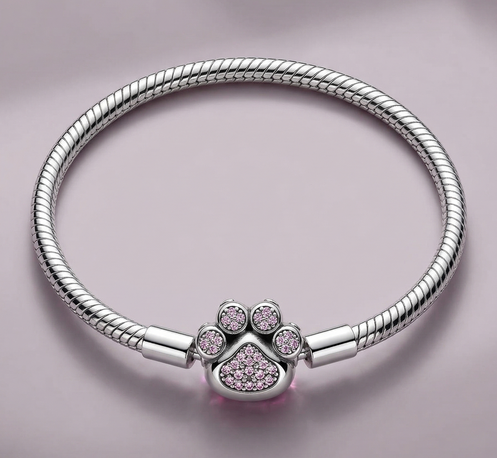 Pulsera pata rosa