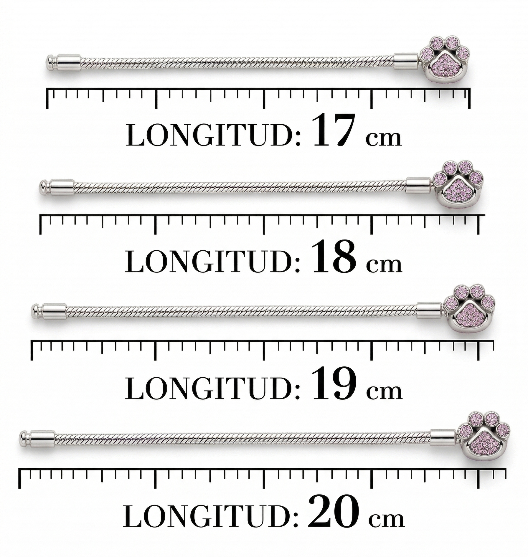 Pulsera pata rosa