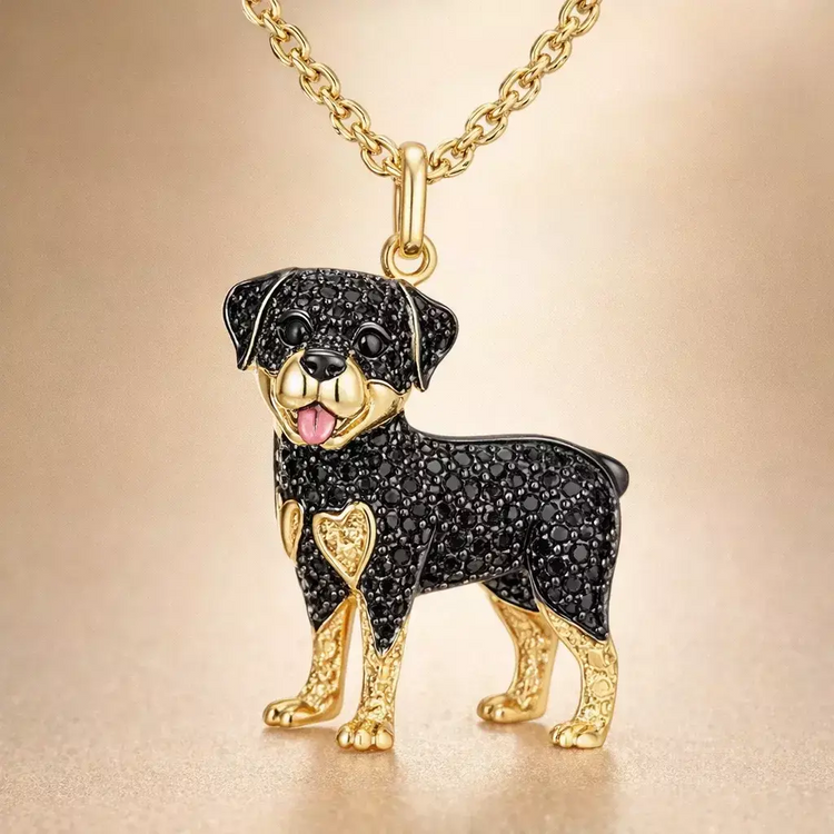 Dije + Cadena Rottweiler