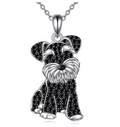 Dije + Cadena Schnauzer Glamour Negro