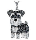 Dije + Cadena Schnauzer Elegancia Brillante
