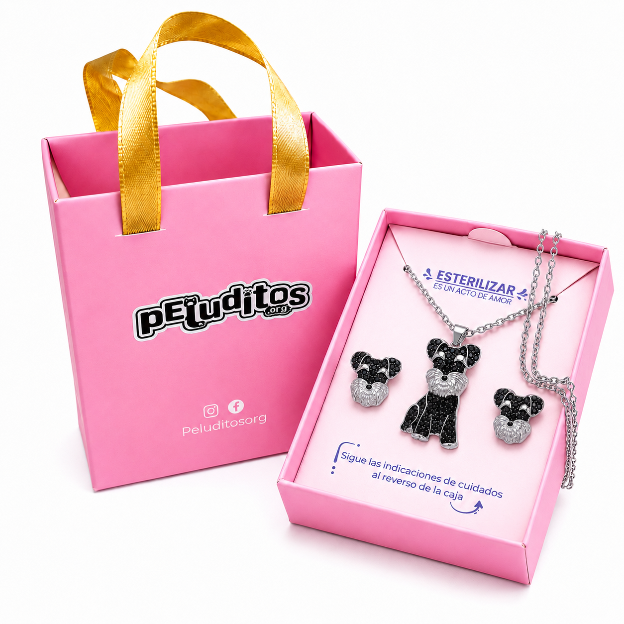 Conjunto Schnauzer Glamour Negro