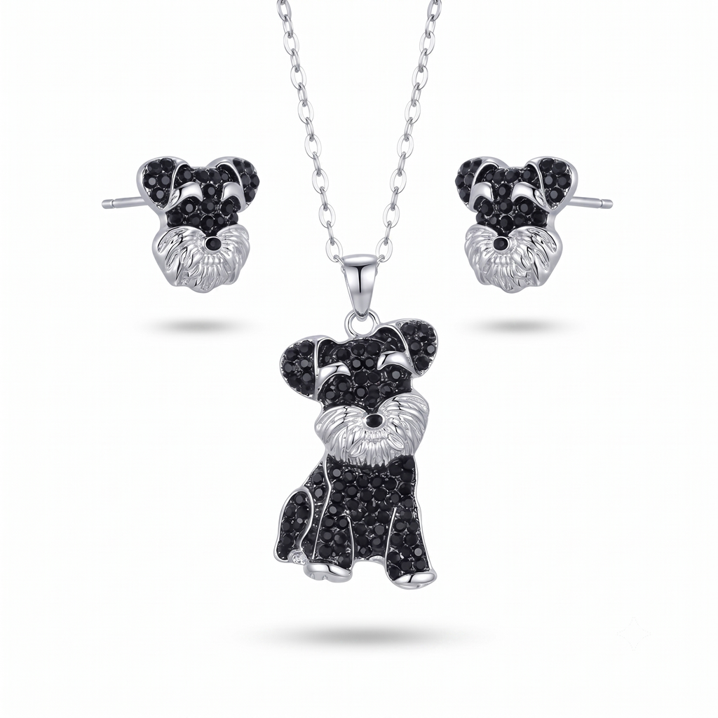 Conjunto Schnauzer Glamour Negro