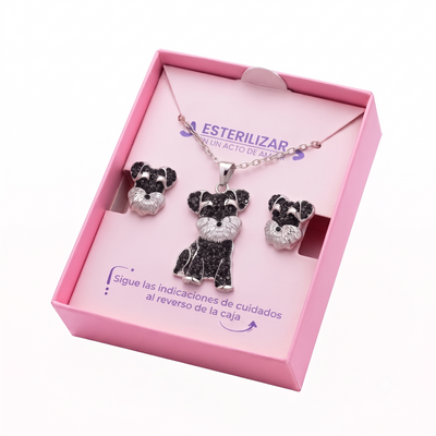 Conjunto Schnauzer Glamour Negro
