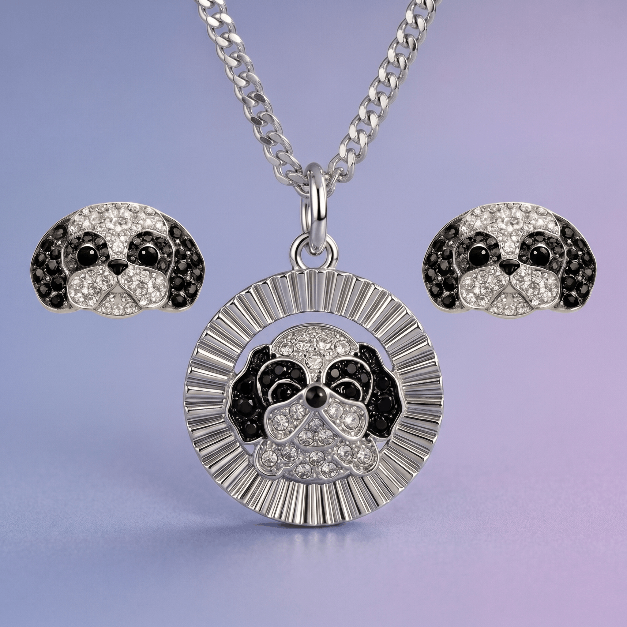 Conjunto Shih Tzu Plateado – Brillo y ternura
