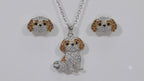 Conjunto Shih Tzu plateado con miel empaque caja de lujo✨✨