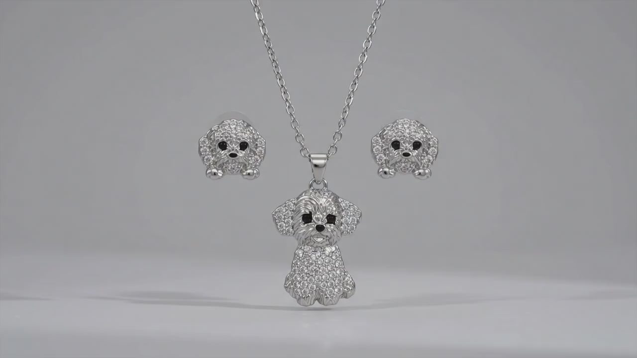 Conjunto Maltés plateado